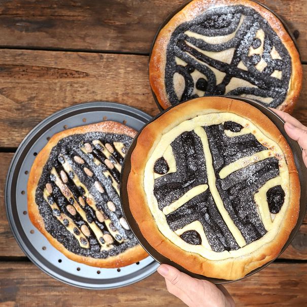 Forma na pizzę perforowana DELÍCIA ø 32 cm (zdjęcie 3)