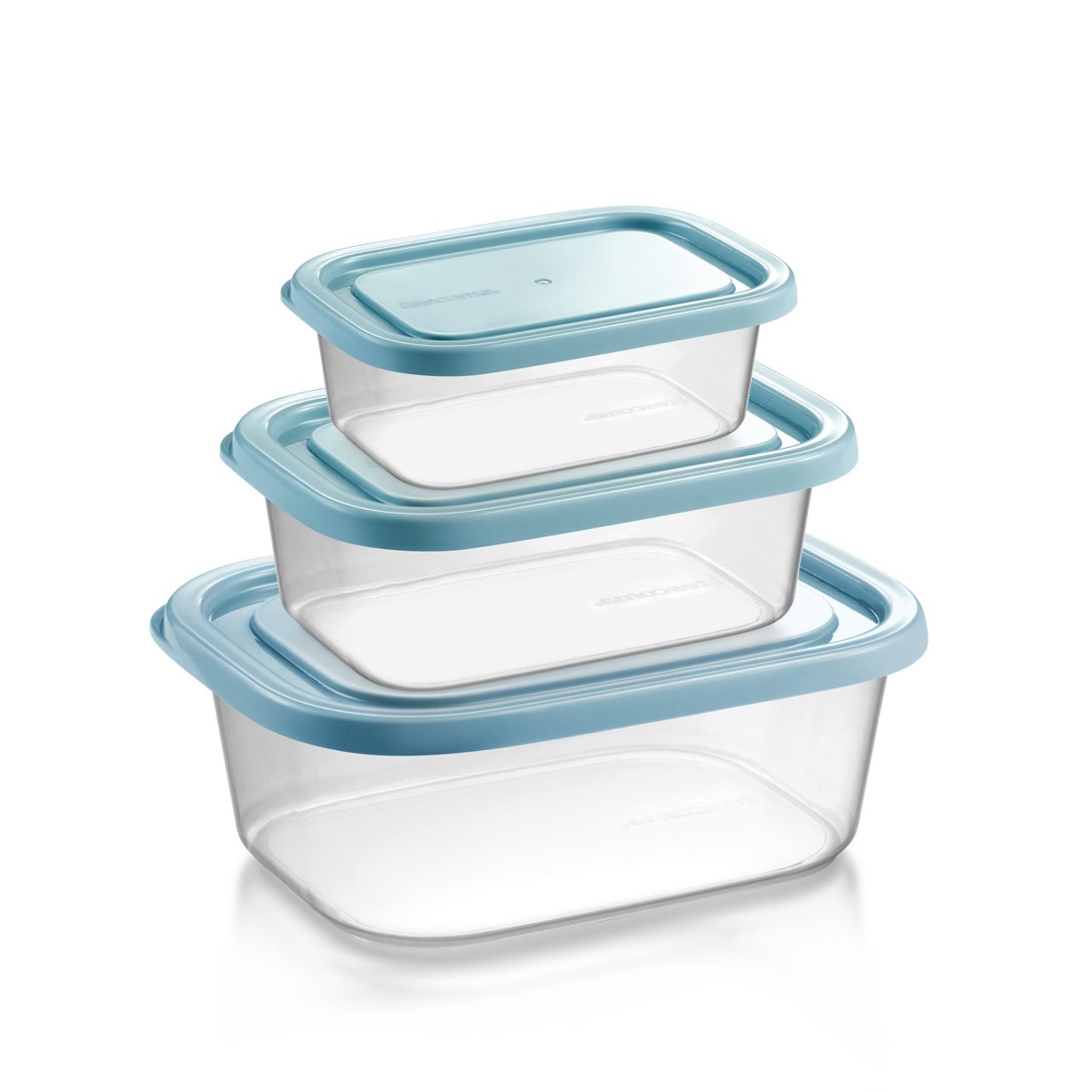 Freezer containers 4FOOD, 3 pcs, 0,5 - 1,0 - 2,0 l