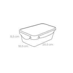 FRESHBOX téglalap alakú ételtároló doboz, 2,5 l