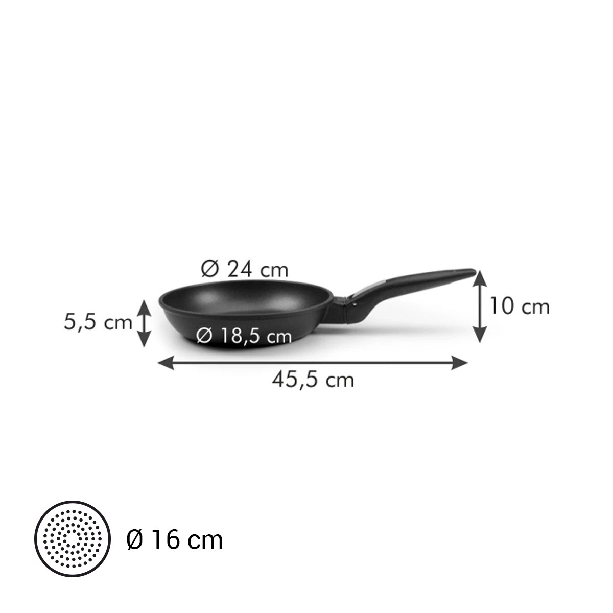 Frigideira c/ 4 círculos PRESTO ø 24 cm