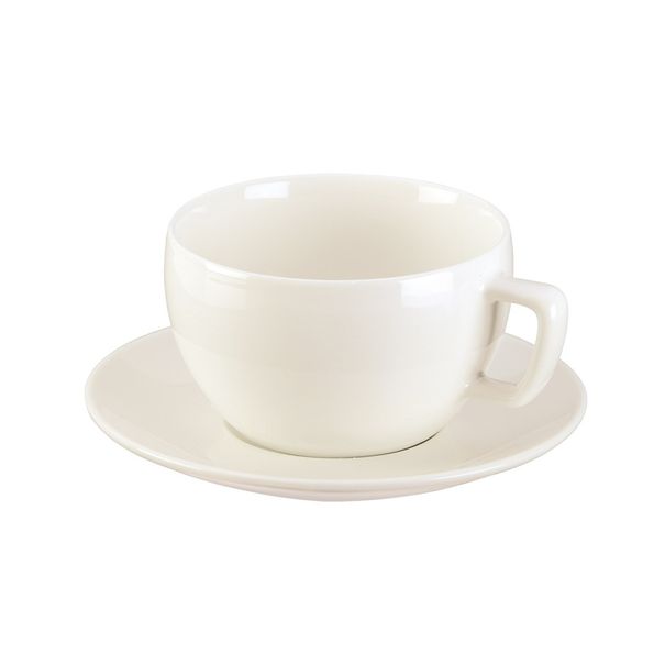 Frühstücktasse CREMA, mit Untertasse