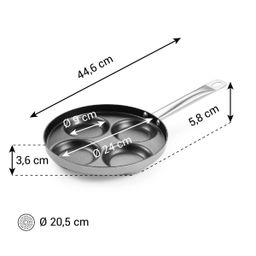 Image of Frying pan 4 dimples GrandCHEF+ ø 24 cm