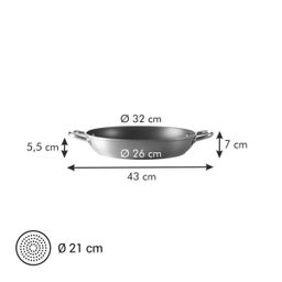 Frying pan GrandCHEF ø 32 cm, 2 grips