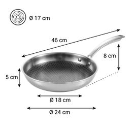 Frying pan SteelCRAFT ø 24 cm