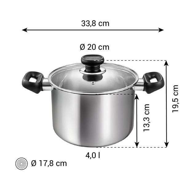 Garnek BRAVA z pokrywką ø 20 cm, 4,0 l (zdjęcie 4)
