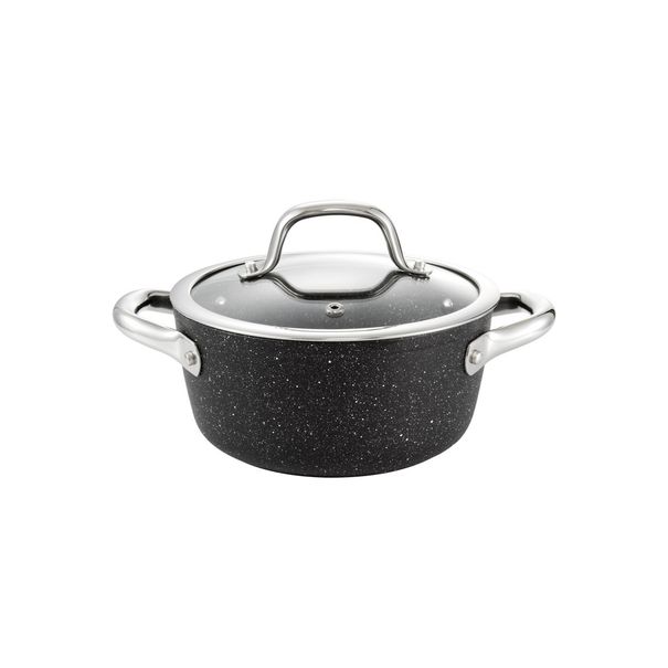 Garnek PRESIDENT Stone z pokrywką ø 18 cm, 1,8 l