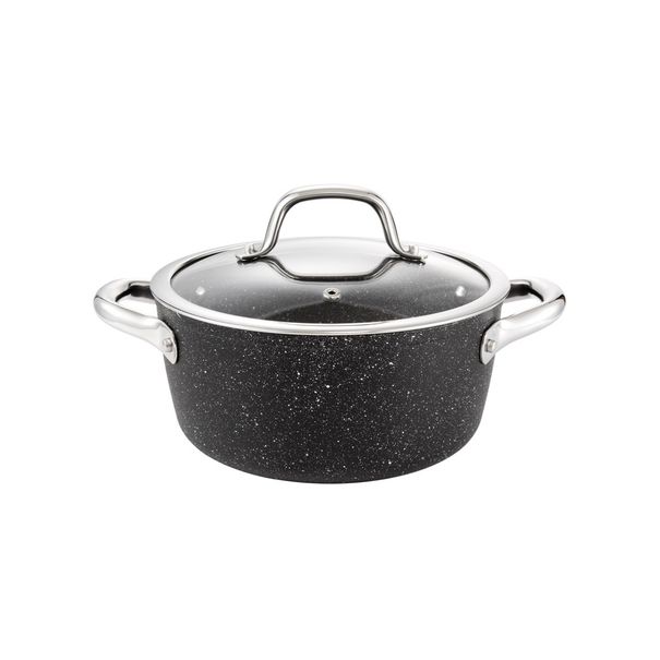 Garnek PRESIDENT Stone z pokrywką ø 20 cm, 2,5 l