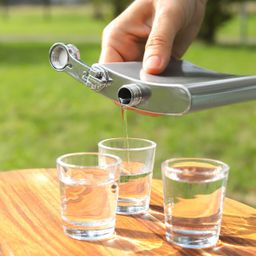 Imagem de Garrafa de bolso com funil myDRINK 210 ml