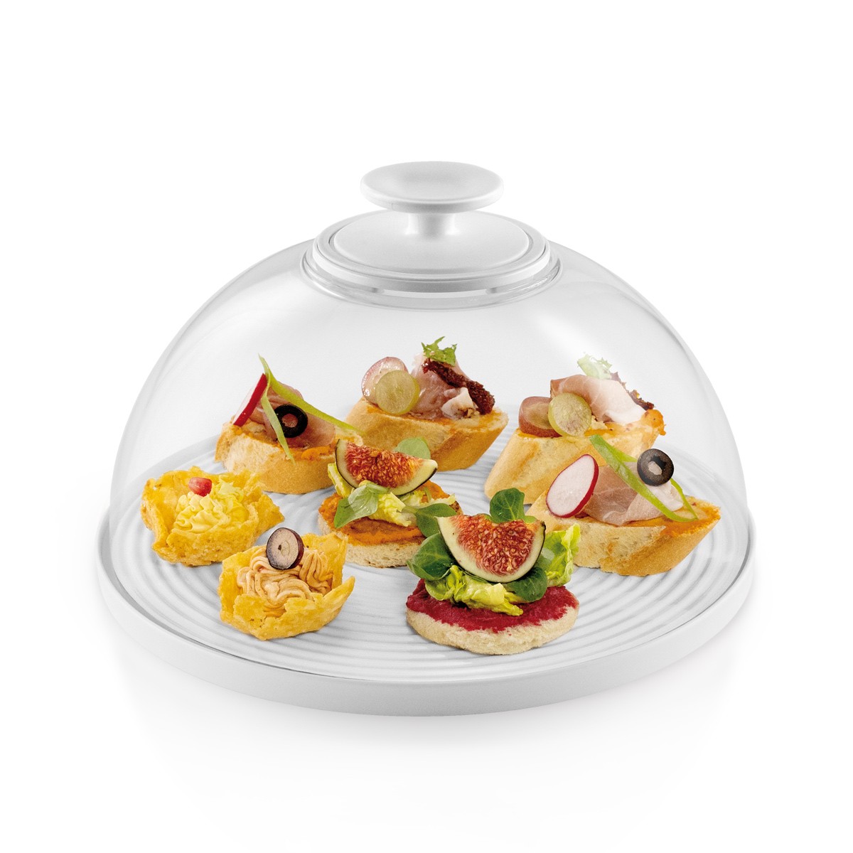 Glashaube / Schüssel mit Deckel DELÍCIA ø 28 cm