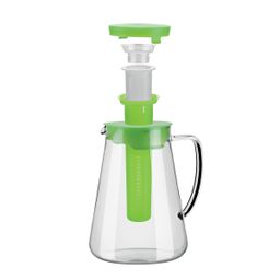 Glaskrug TEO 2.5 l, mit Teesieb und Kühleinsatz , grün