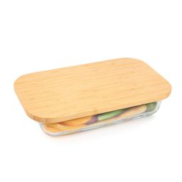 Glass baking dish with cover ONLINE 31 x 19 cm