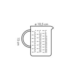 Glass measuring vessel DELÍCIA 1.0 l