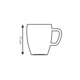 Glass mug CREMA 400 ml