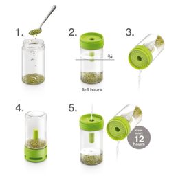 Glass sprouting jar SENSE