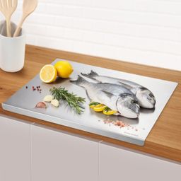 GrandCHEF rozsdamentes acél alátét élelmiszerek előkészítéséhez, 45 x 35 cm