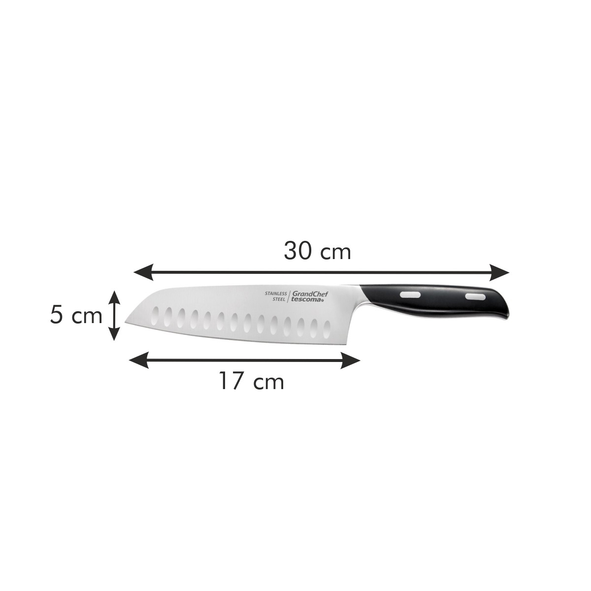 GrandCHEF Santoku Kés 17 Cm