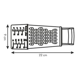 Grater with measuring container HANDY