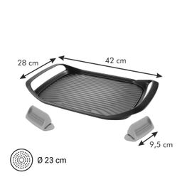 Grilling pan SmartCLICK 42 x 28 cm