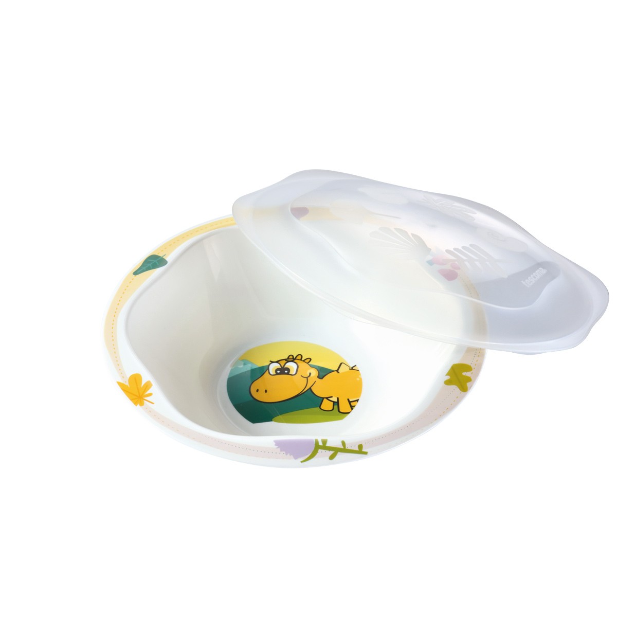 Große Schale mit Haube DINO