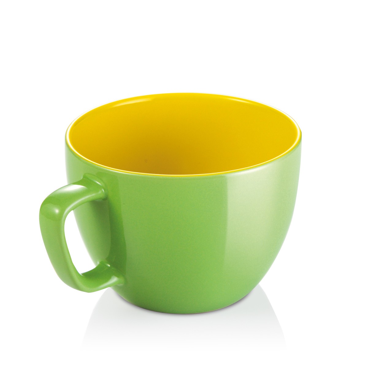 Große Tasse CREMA SHINE, grün
