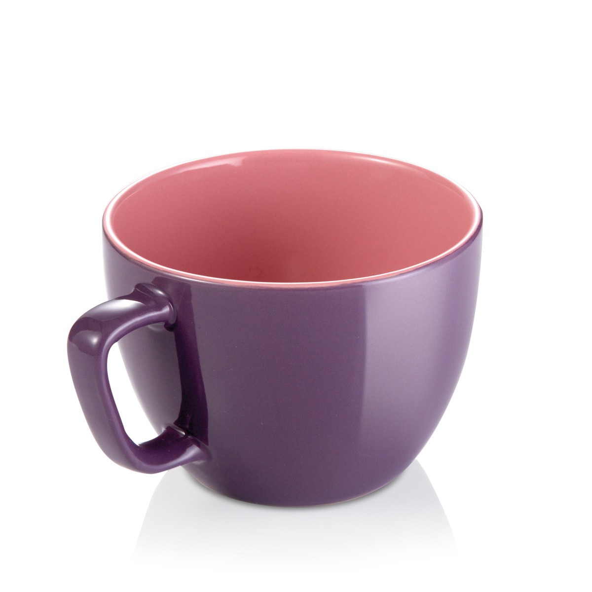 Große Tasse CREMA SHINE, lila