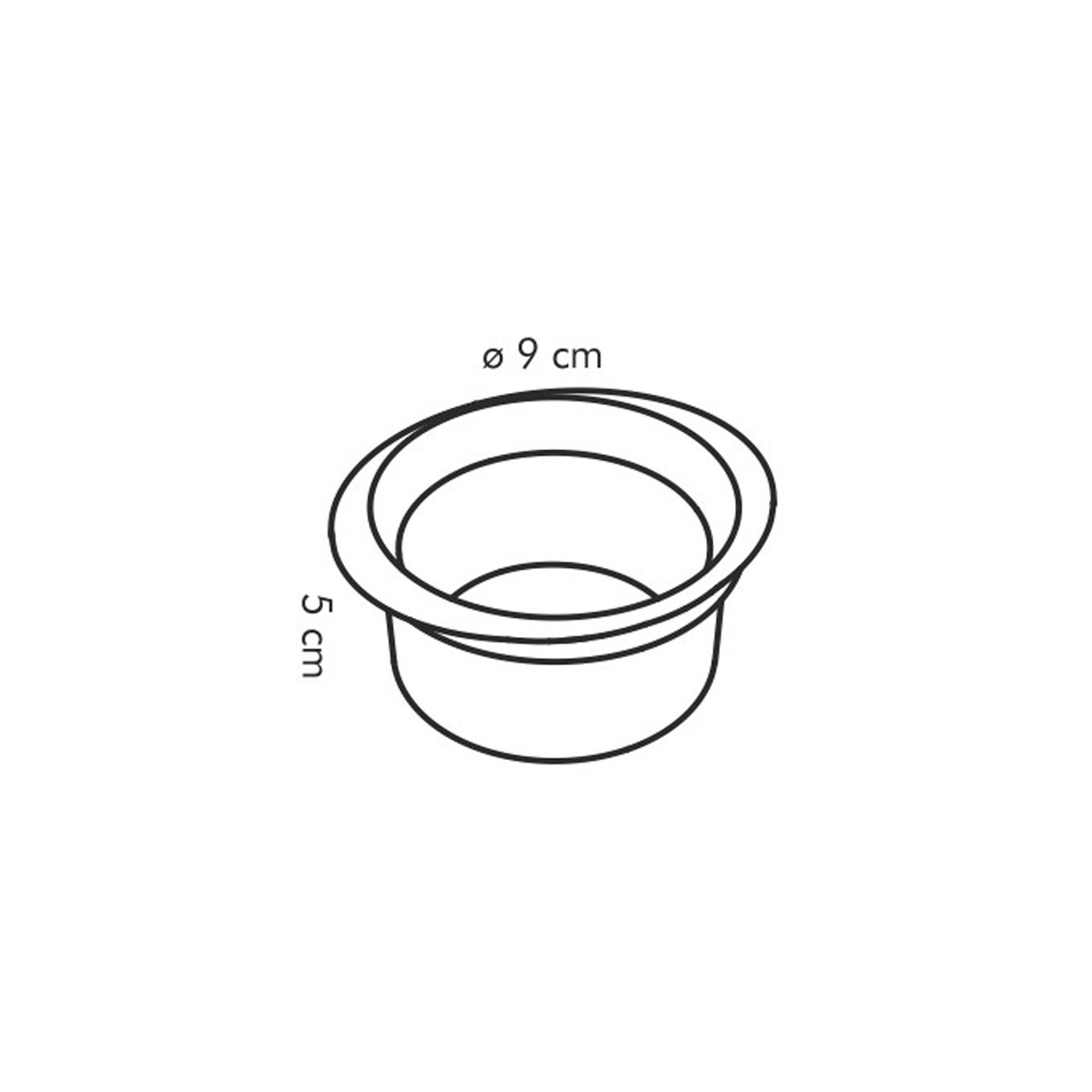 GUSTO Muffintálka ø 9 Cm, 2 Db