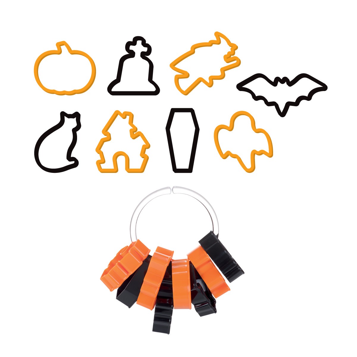 Halloween-Ausstechformen DELÍCIA, 8 St.