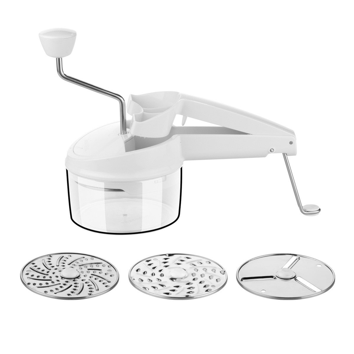 Handreibe HANDY, 3 Reibeinsätze