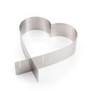 Heart-shaped adjustable baking frame DELÍCIA