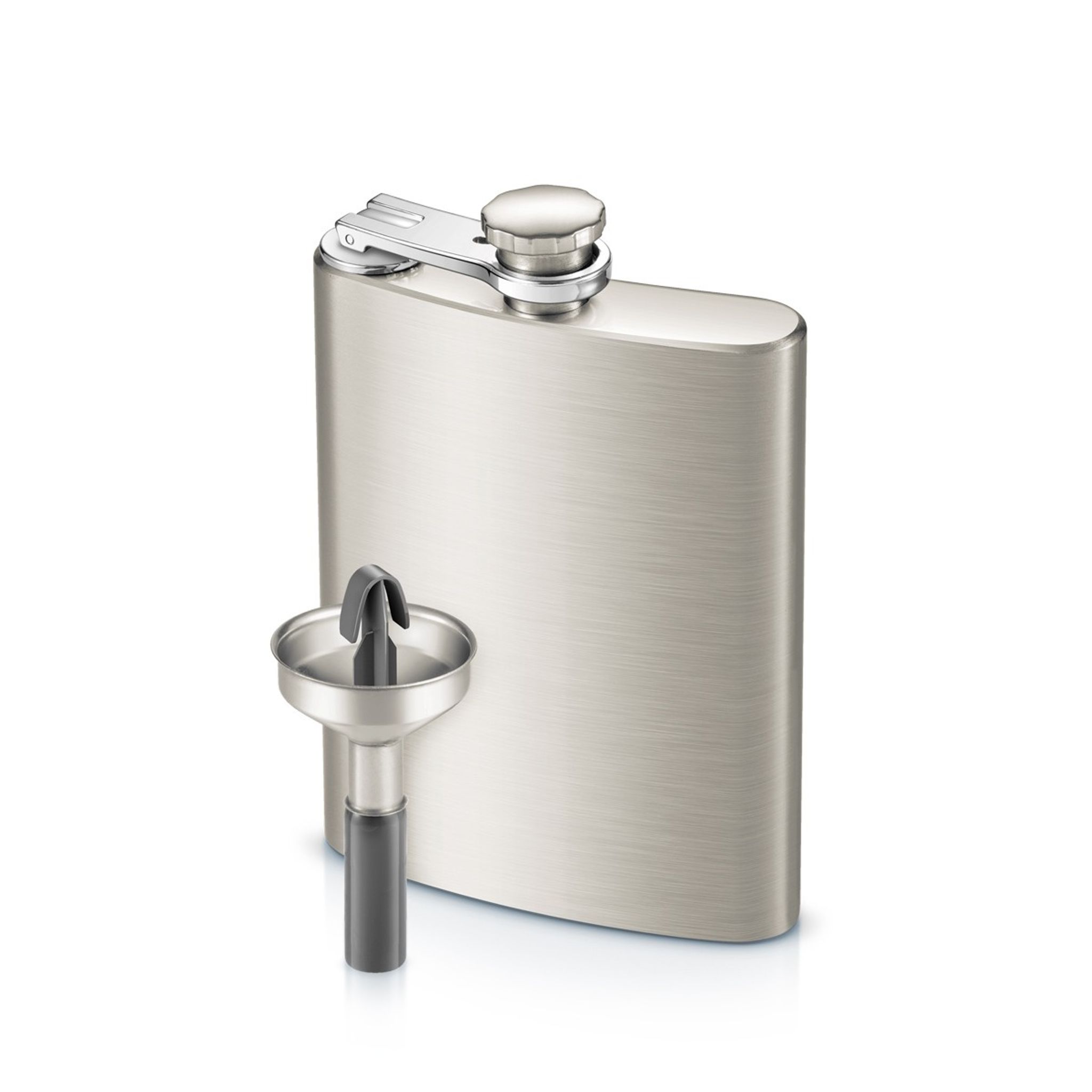 Hip flask with spill-free funnel myDRINK 210 ml