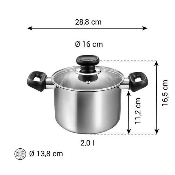 Hrnec BRAVA s poklicí ø 16 cm, 2,0 l (obrázek 4)