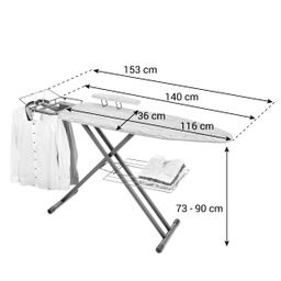 Ironing board with sleeve arm FANCY HOME