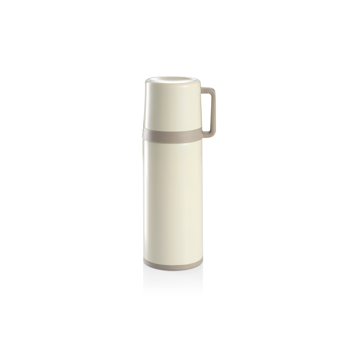 Isolierflasche mit Tasse CONSTANT CREAM 0,3 l, aus Edelstahl