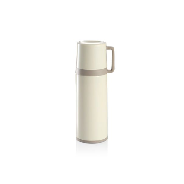 Isolierflasche mit Tasse CONSTANT CREAM 0,3 l, aus Edelstahl