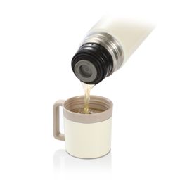 Isolierflasche mit Tasse CONSTANT CREAM 0,5 l, aus Edelstahl