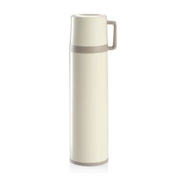 Isolierflasche mit Tasse CONSTANT CREAM 1,0 l, aus Edelstahl
