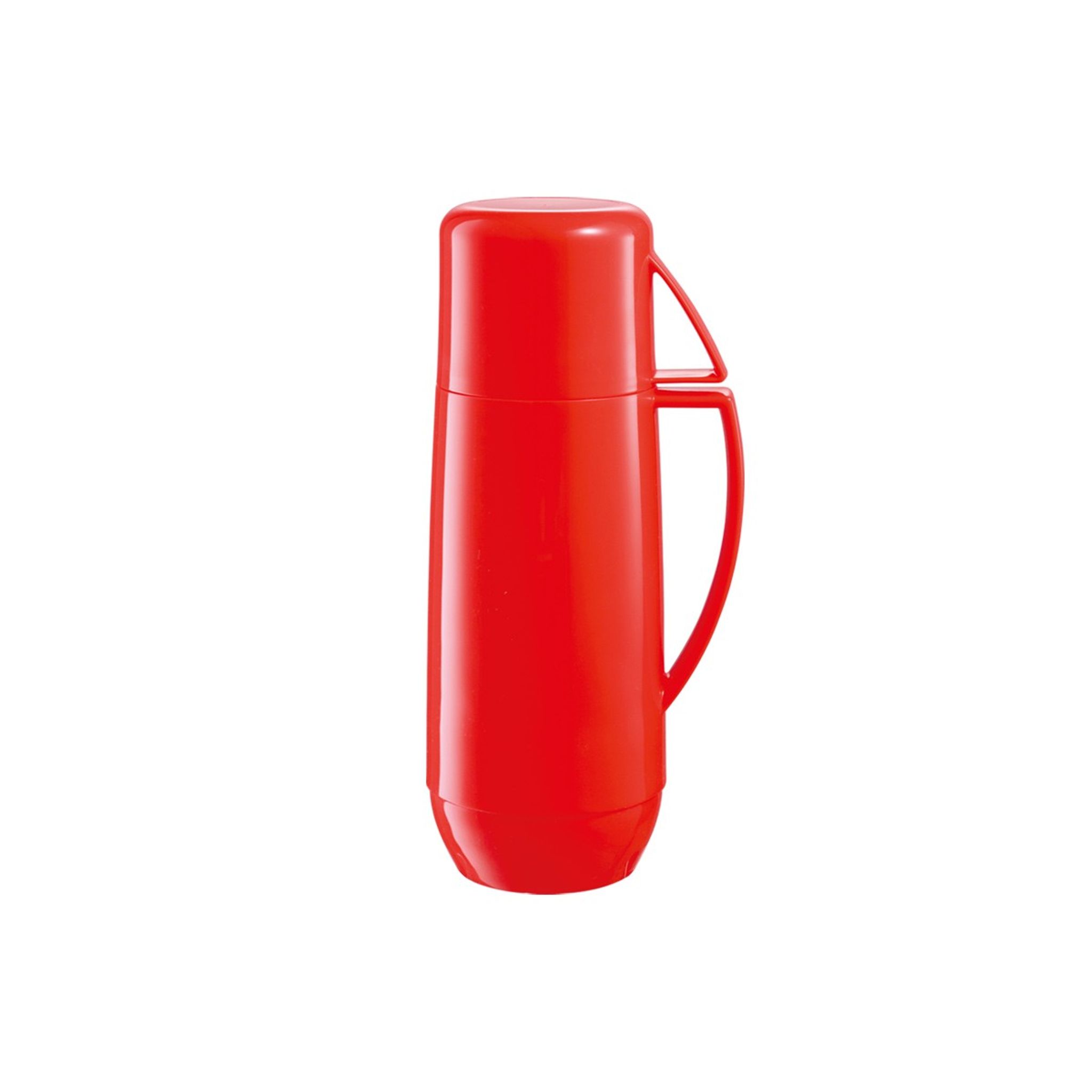 Isolierflasche mit Tasse FAMILY COLORI 0,3 l, rot