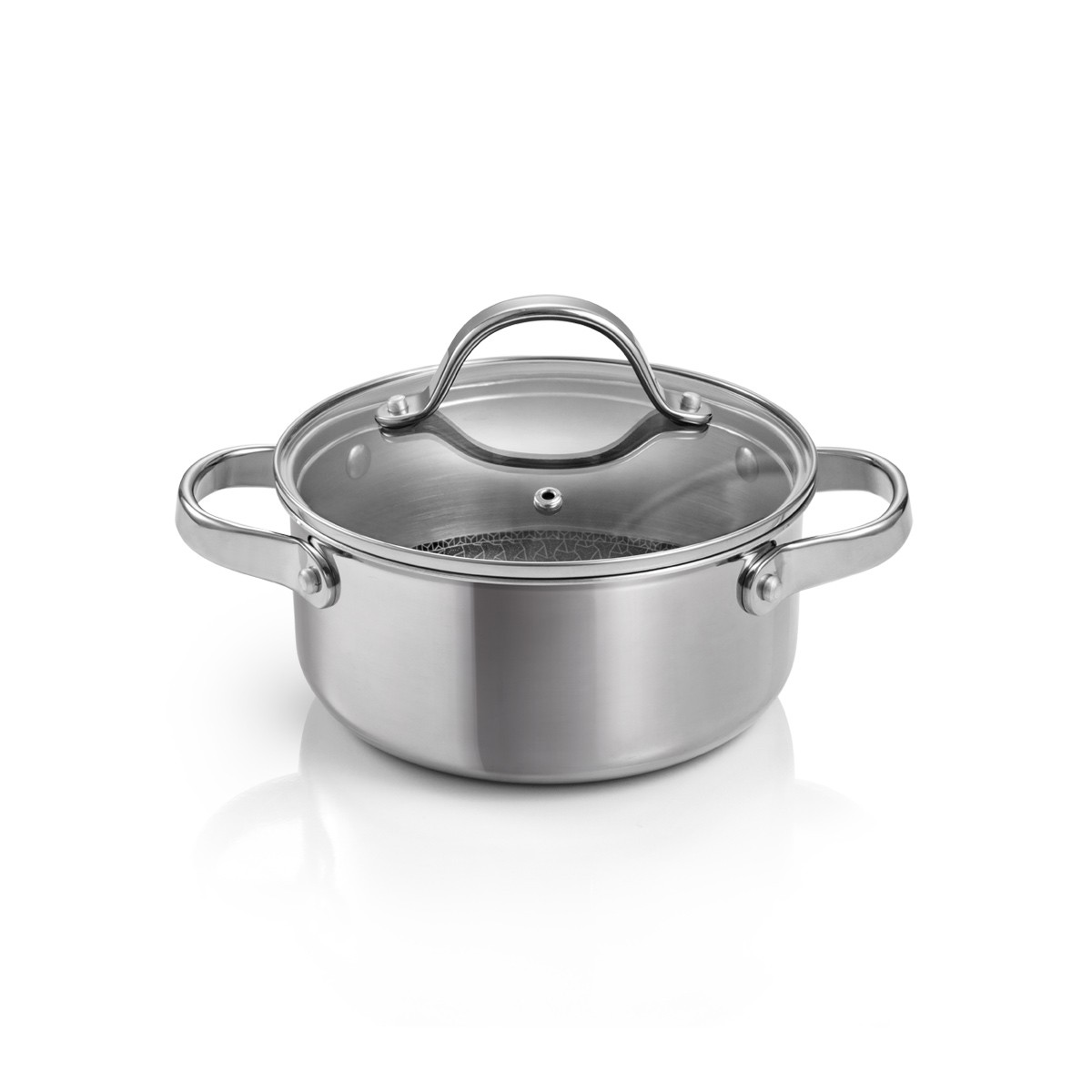 Kasserolle SteelCRAFT mit Deckel ø 18 cm, 2,0 l