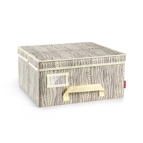 Kasten für Kleidung FANCY HOME 40 x 35 x 20 cm, cremefarbig