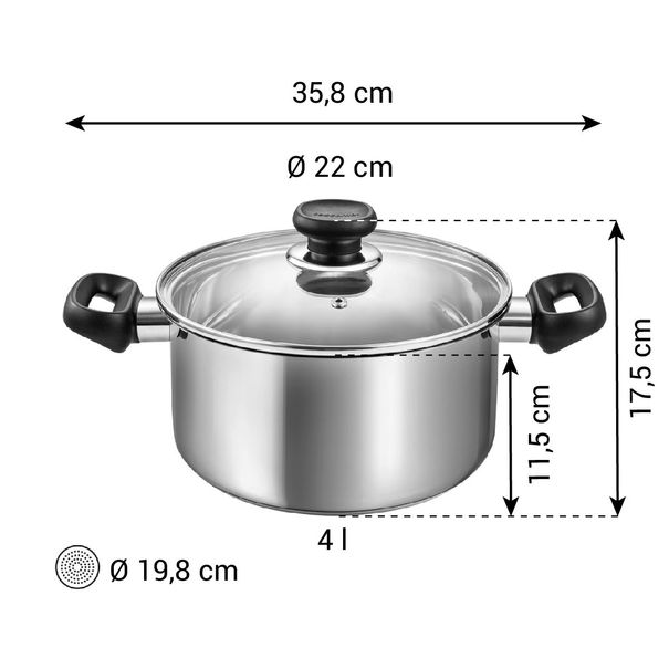 Kastrol BRAVA s poklicí ø 22 cm, 4,0 l (obrázek 4)