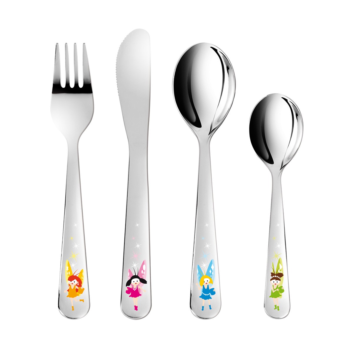 Kinderbesteck BAMBINI, kleine Feen, 4 St.