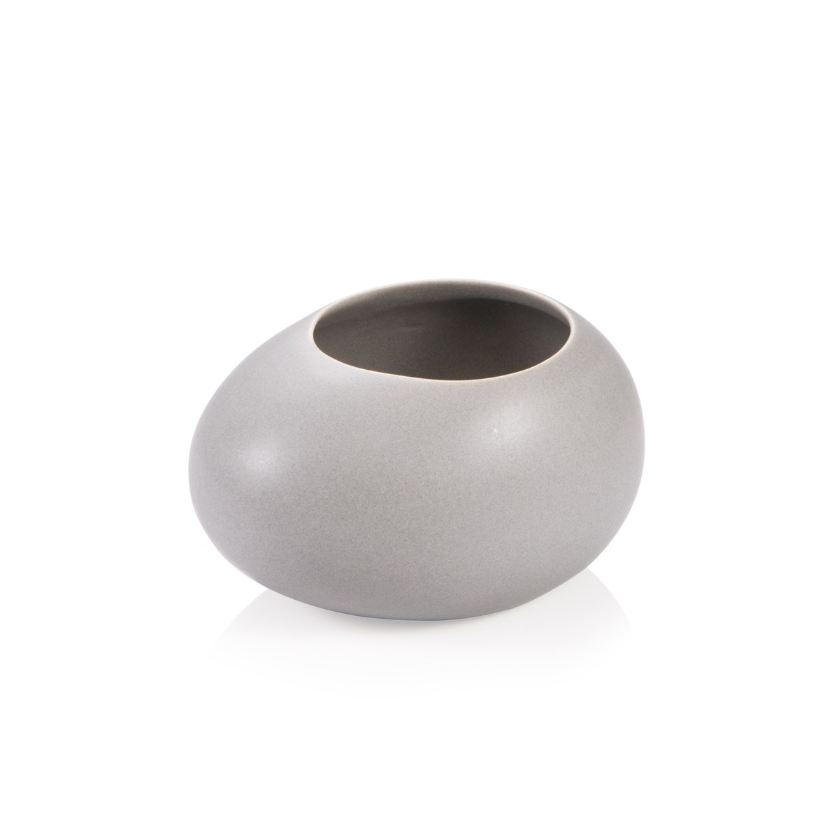 Kleiner Übertopf FANCY HOME Stones, grau