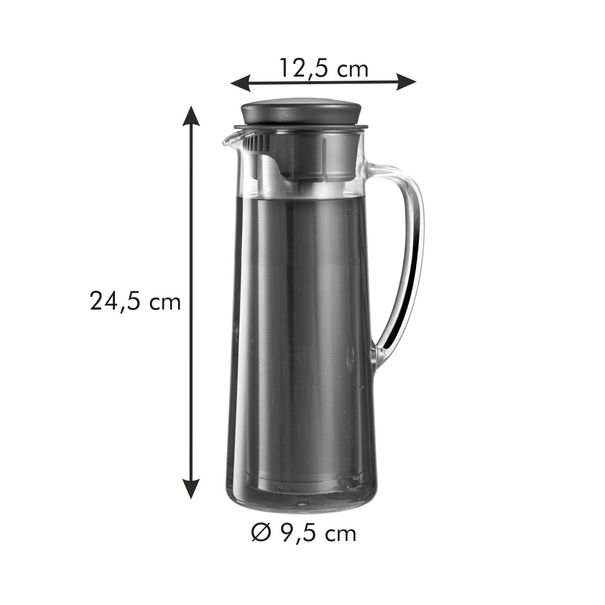 Konvice pro přípravu kávy a čaje zastudena TEO 1,0 l (obrázek 4)