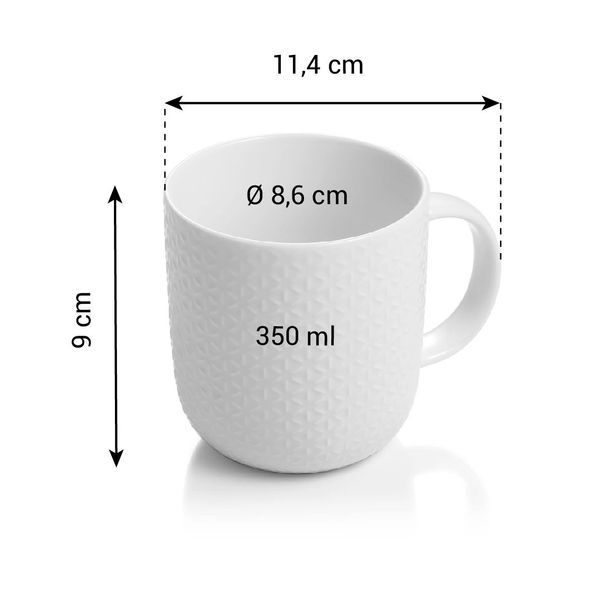 Kubek MOMENTS 350 ml, snow (zdjęcie 3)