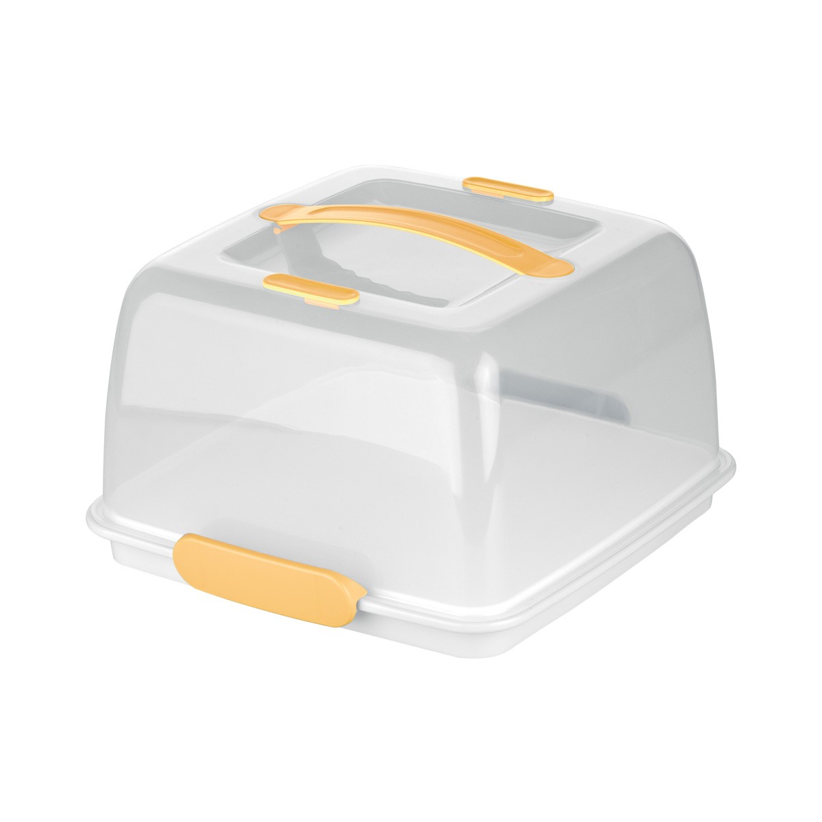 Kühl-Kuchentransportbox & Servierbrett mit Haube DELÍCIA 28x28 cm