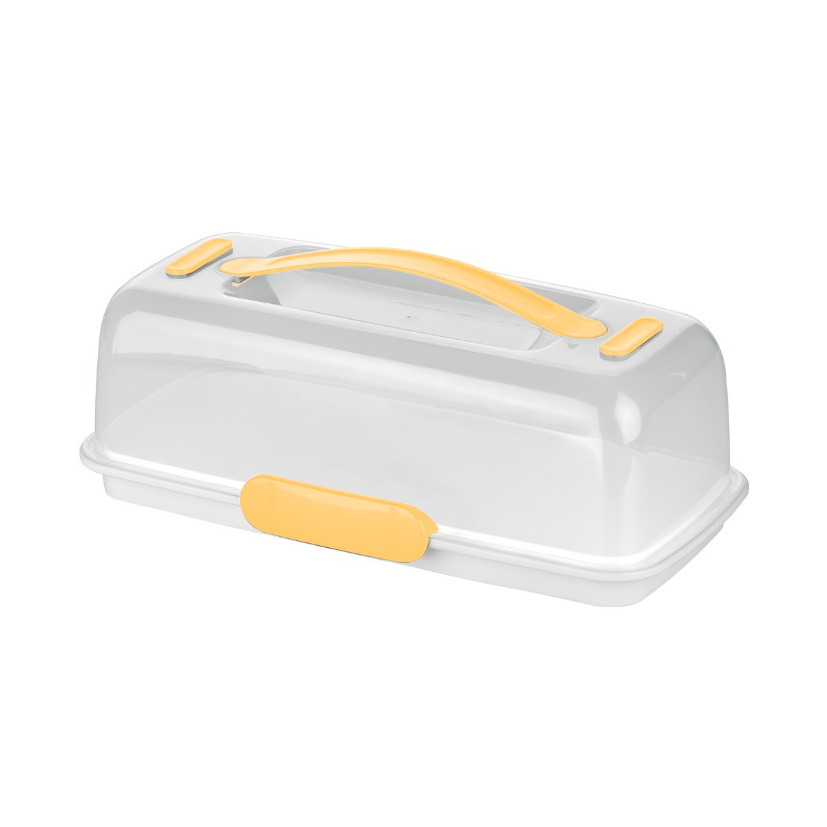 Kühl-Kuchentransportbox & Servierbrett mit Haube DELÍCIA 36x18 cm