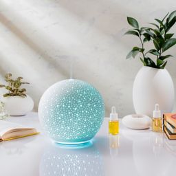 Lámpara aromática ultrasónica de cerámica FANCY HOME, Sphere