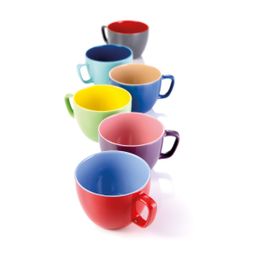 Large mug CREMA SHINE, red