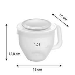 Mixing container with lid DELÍCIA 1.0 l