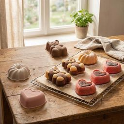 Imagem de Moldes de silicone DELÍCIA, 3 formatos, 6 peças